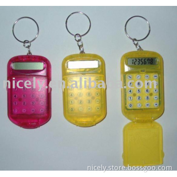 mini  calculator  with key ring and  high quality